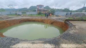 Xuất hiện hố sâu bất thường ở Bắc Kạn
