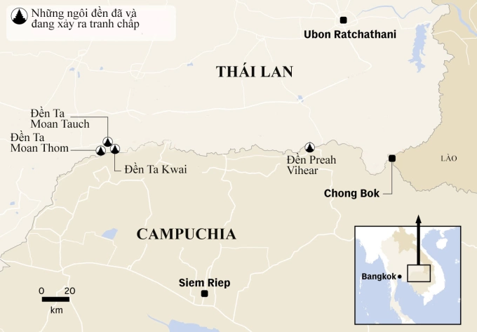 Campuchia và thái lan tranh chấp