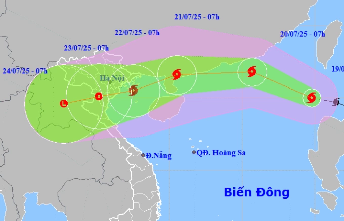 Bão Wipha mạnh cấp 9 vào Biển Đông: Di chuyển nhanh, cảnh báo mưa lớn diện rộng