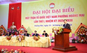 Phát huy sức mạnh đại đoàn kết toàn dân tộc xây dựng phường Hoàng Mai văn minh, hiện đại