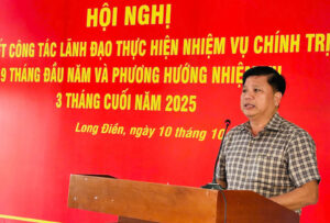 Long Điền sơ kết thực hiện nhiệm vụ chính trị 9 tháng năm 2025
