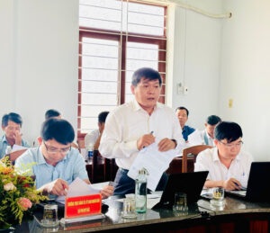 Phó Chủ tịch Thường trực UBND tỉnh Nguyễn Tuấn Thanh làm việc với 3 xã Phù Mỹ Đông, Phù Mỹ Bắc và Bình Dương