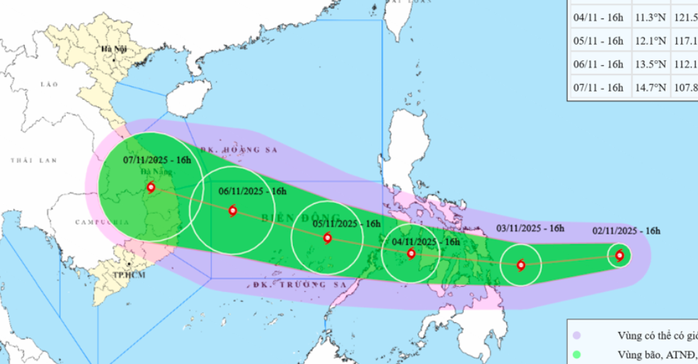 Bão Kalmaegi mạnh lên, hướng thẳng vào Biển Đông và khả năng thành bão số 13