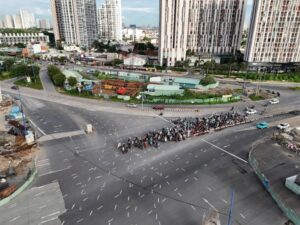 Ma trận vạch kẻ ở nút giao lớn